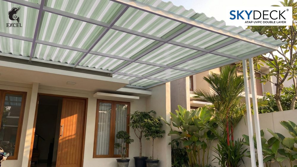 atap uPVC semitransparan SKYDECK